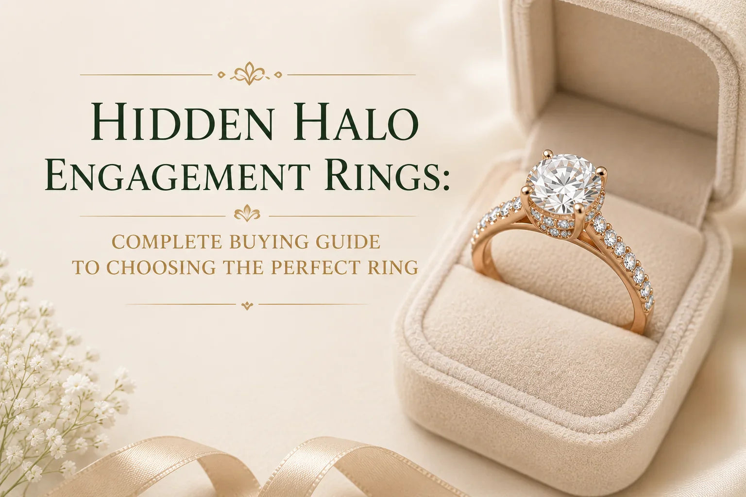 Hidden halo engagement rings: a complete buying guide for getting the perfect ring.