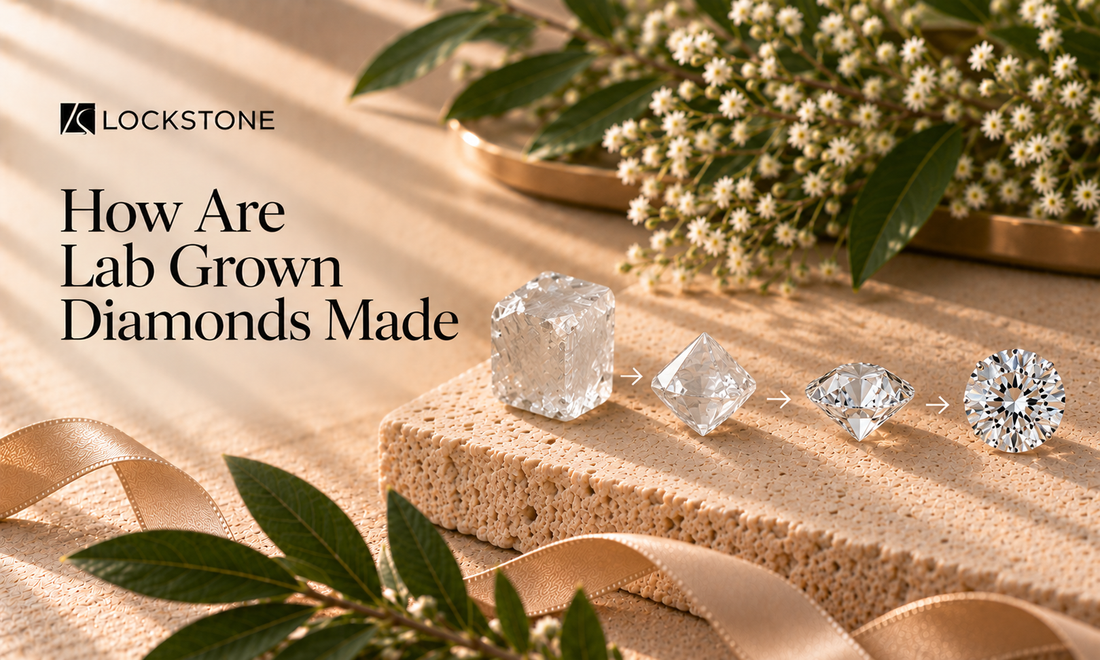 Know how lab-grown diamonds are made from a rough to a polished process.