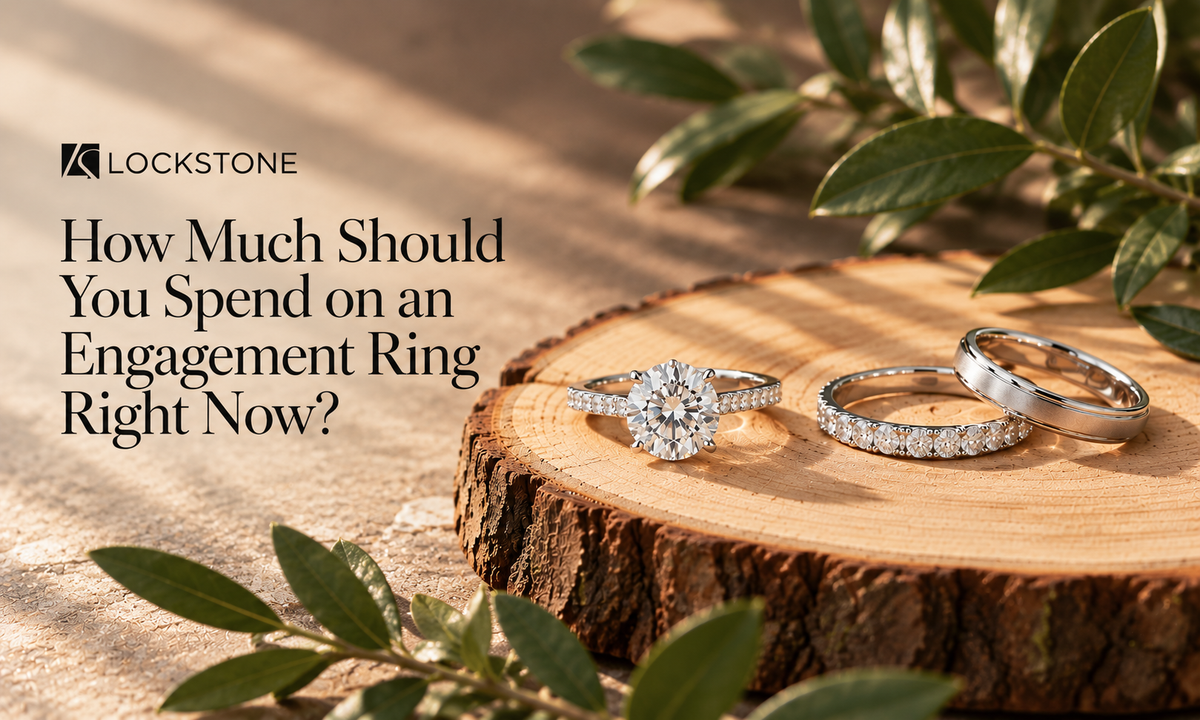 Understanding how much you should spend on an engagement ring made with diamonds and gold.