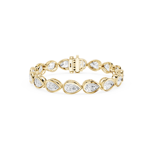 16 CT Pear Shape Lab Grown Diamond Eternity Tennis Bracelet