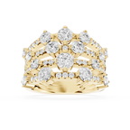 2 Carat Round Lab Grown Diamond Cocktail Ring For Engagement mvp:YG:01