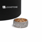 3 Ct Mixed Cut Lab Grown Diamond Wide Pave Anniversary Band 