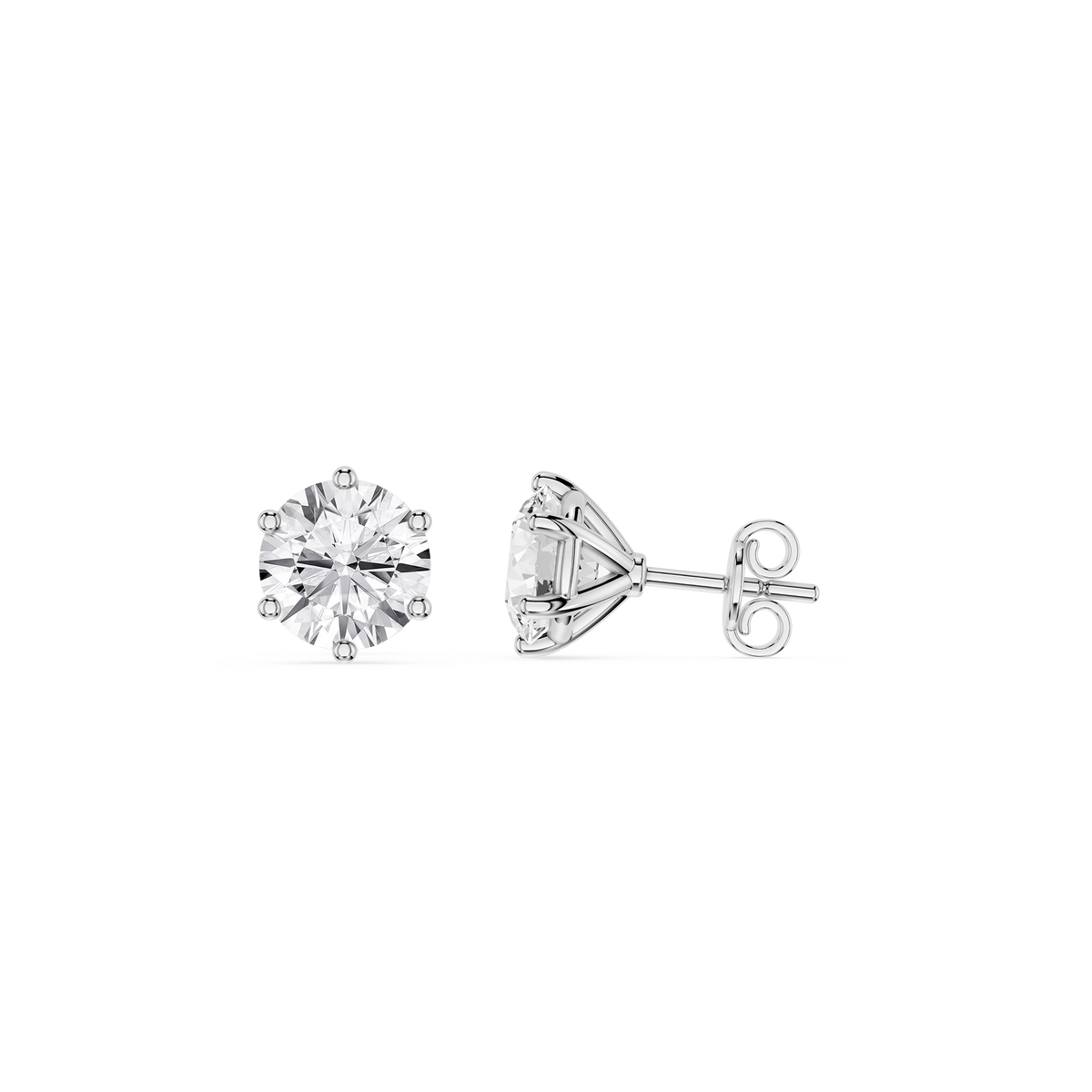 White Gold 4 CT Round Cut Lab Grown Diamond Martini Stud Earrings
| mvp:WG:004