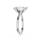 Diamond ring with a white background
