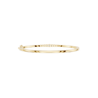 Gold bracelet on a white background