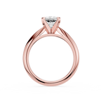 Rose gold Cushion Cut Lab Grown Diamond Solitaire Engagement Ring
