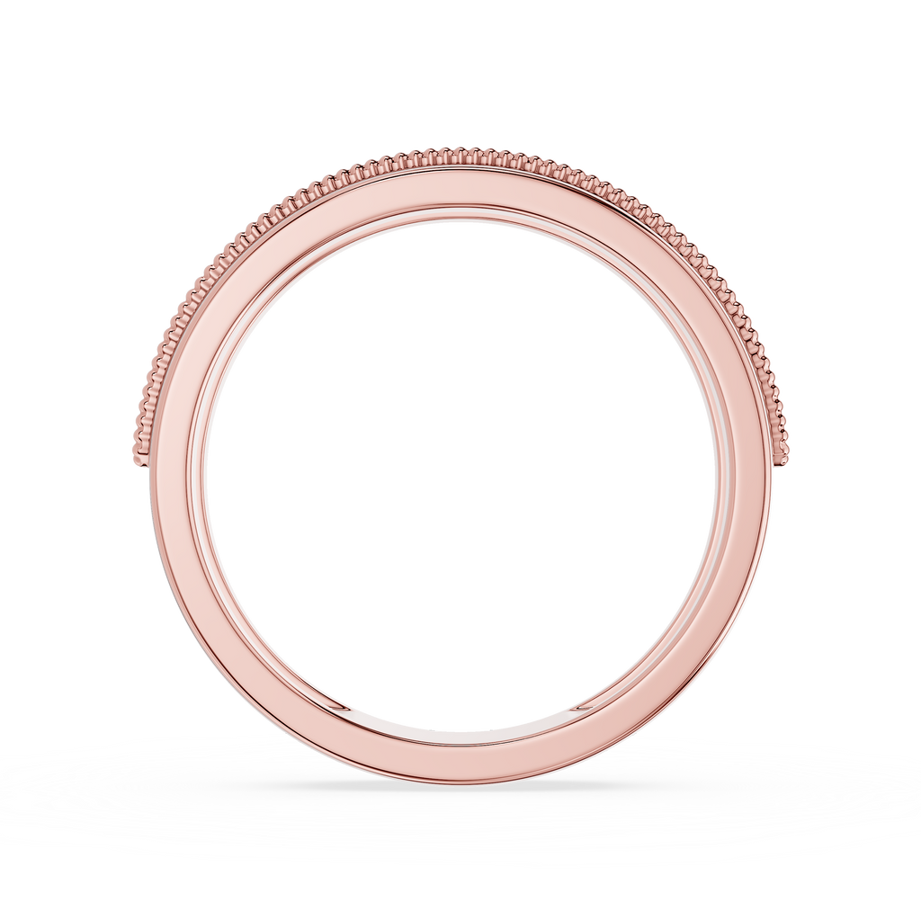 Gold ring on a white background