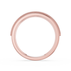 Gold ring on a white background