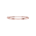 Rose gold bracelet on a white background