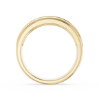 Gold ring on a white background