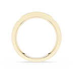 Gold ring on a white background