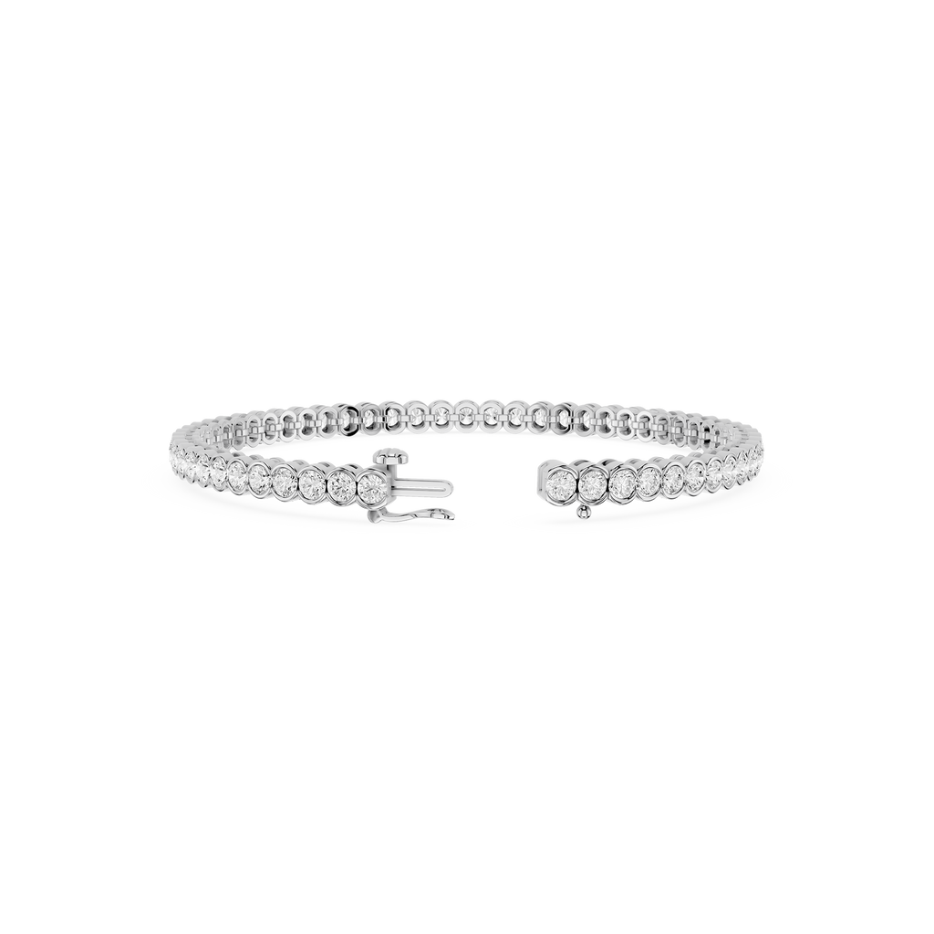 Pair of silver knot earrings on a white background