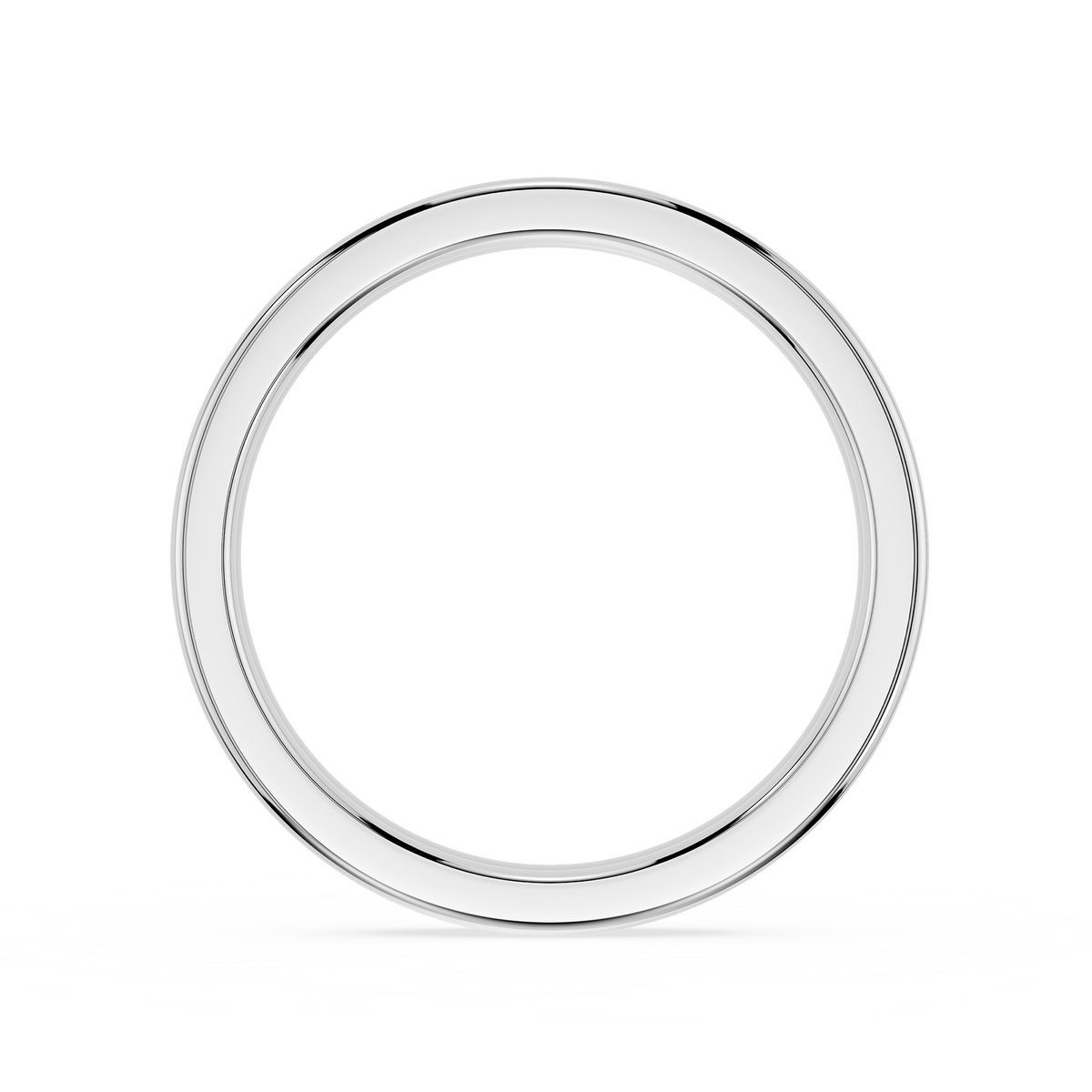 White Gold Half Eternity Wedding Ring with Round Lab Grown Diamonds, Stacking Band, Fine Diamond Jewelry, Gift for Her