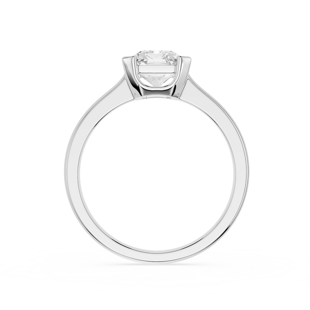 Diamond ring on a white background