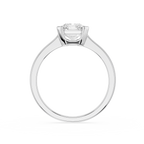 Diamond ring on a white background