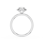 Diamond ring on a white background