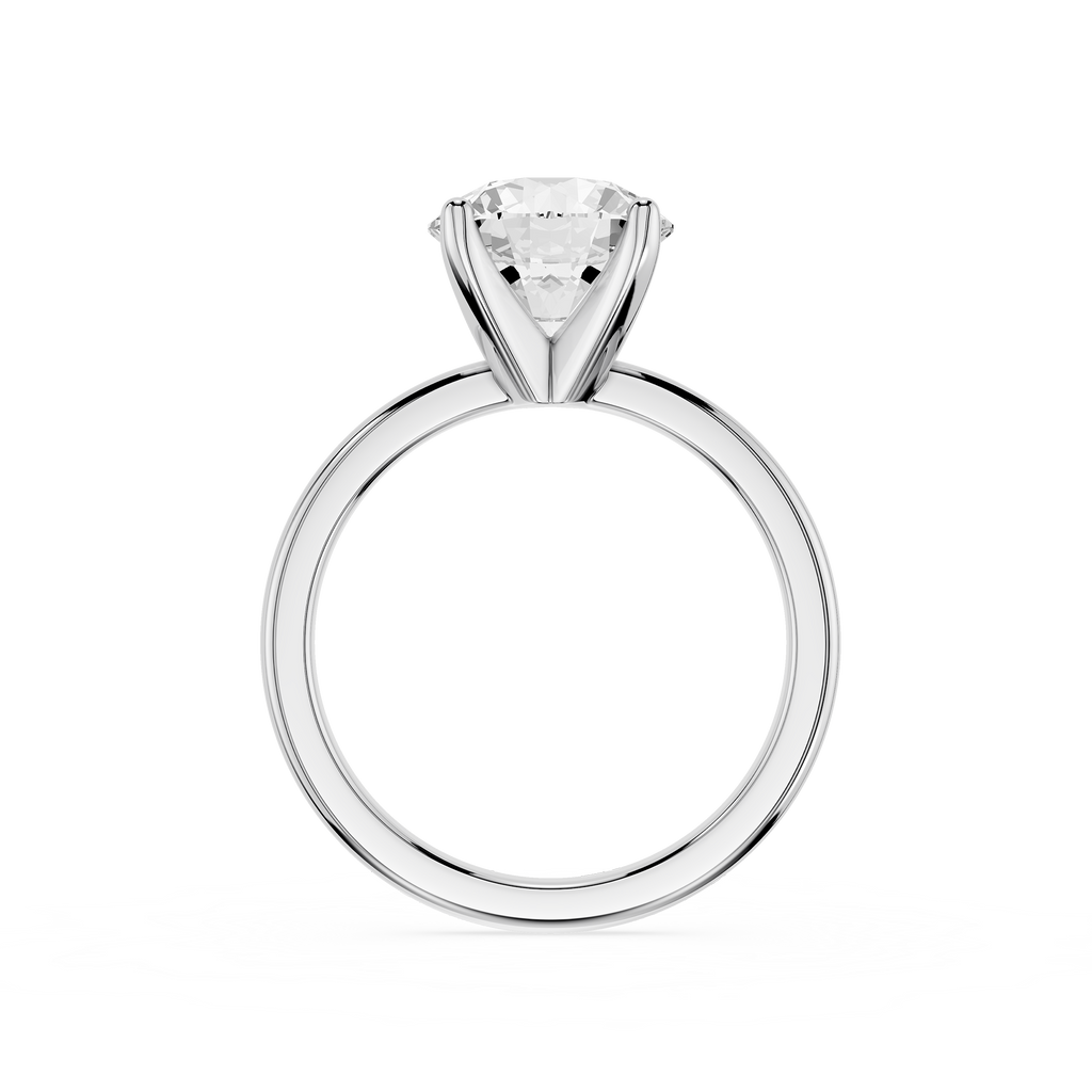 Diamond ring on a white background