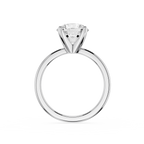 Diamond ring on a white background