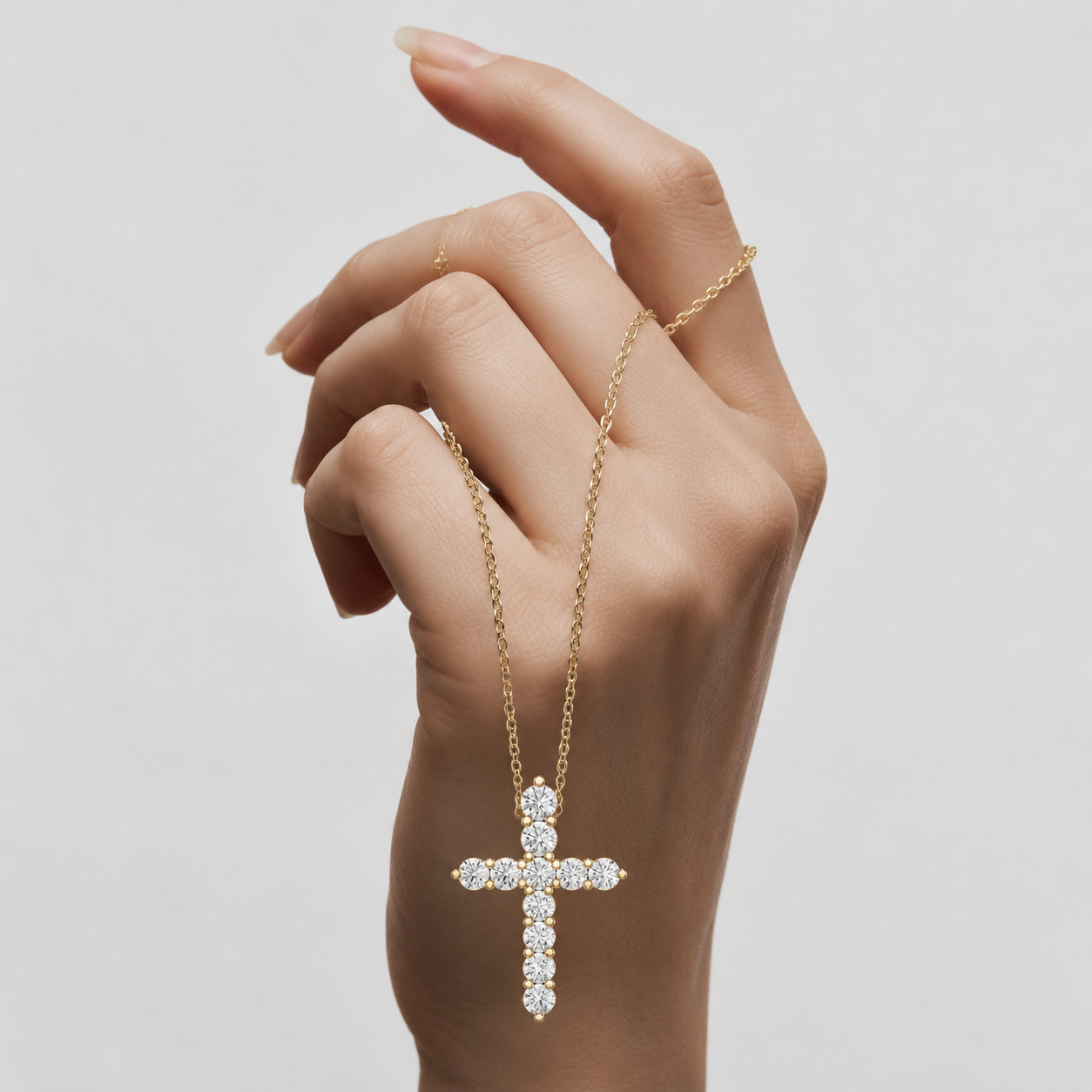 Cross Lab Grown Diamond Pendant