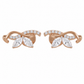 Lab Grown Marquise Cut Diamond Rose Gold Stud Earrings