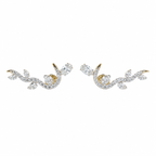 Nature Inspired Lab Grown Diamond Climber Earrings