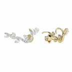 Nature Inspired Lab Grown Diamond Climber Earrings