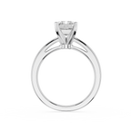 Diamond ring with a white background
