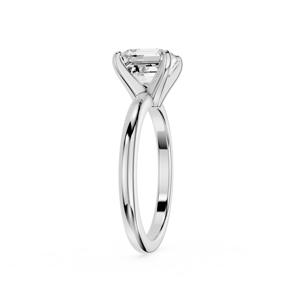 Diamond ring with a white background