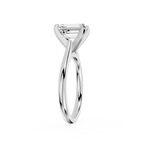 Diamond ring with a white background
