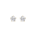 Set of six metal bolts on a white background