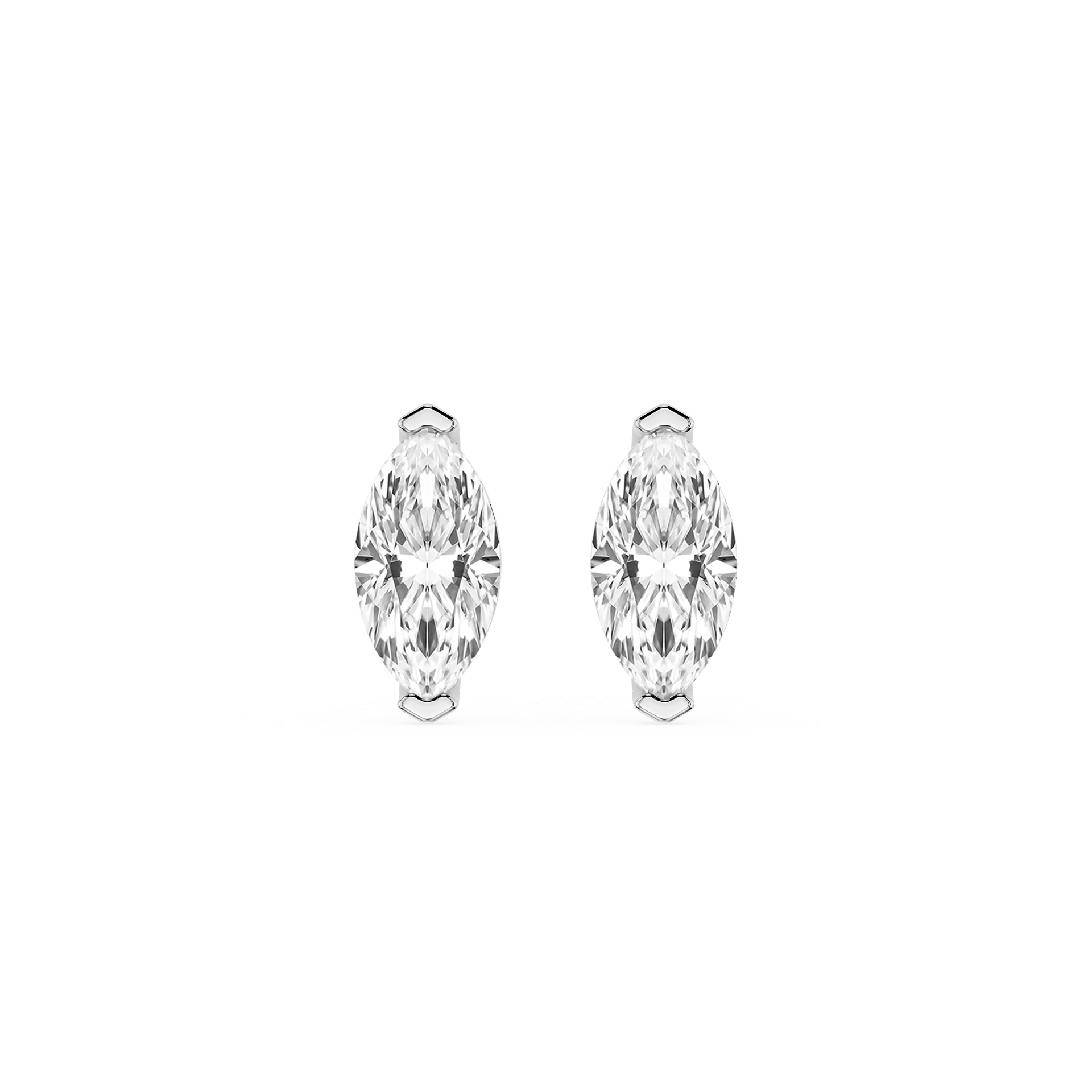 Metal suspension control arm on a white background
