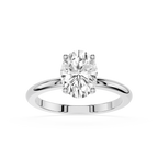 Diamond ring on a white background