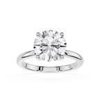 Diamond ring on a white background