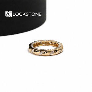 Marquise Lab Diamond Diagonal Station Eternity Wedding Band