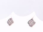 1 Carat Oval Lab Grown Diamond Quatrefoil Stud Earrings