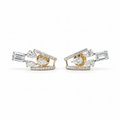 14K Gold Multi Shape Lab Created Diamond Cluster Stud Earrings