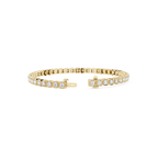 Lab Grown Round Bezel Diamond Tennis Bracelet