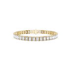 Emerald Cut Lab Grown Diamond Tennis Bracelet for Women