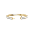 Emerald Cut Lab Grown Diamond Tennis Bracelet for Women