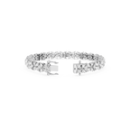 Lab Grown Diamond Marquise Floral Tennis Bracelet