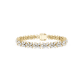 Lab Grown Diamond Marquise Floral Tennis Bracelet