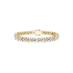 Lab Grown Diamond Marquise Floral Tennis Bracelet