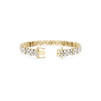 Lab Grown Diamond Marquise Floral Tennis Bracelet