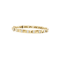 Lab Grown Emerald Cut Diamond Station Bangle Bracelet