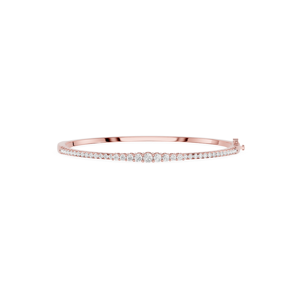 Lab Grown Diamond Line Bangle Bracelet for Women