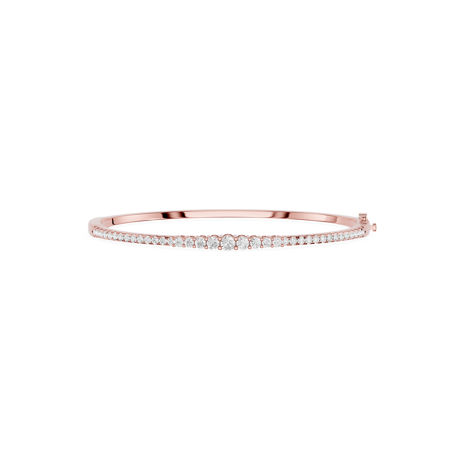 Lab Grown Diamond Line Bangle Bracelet for Women
