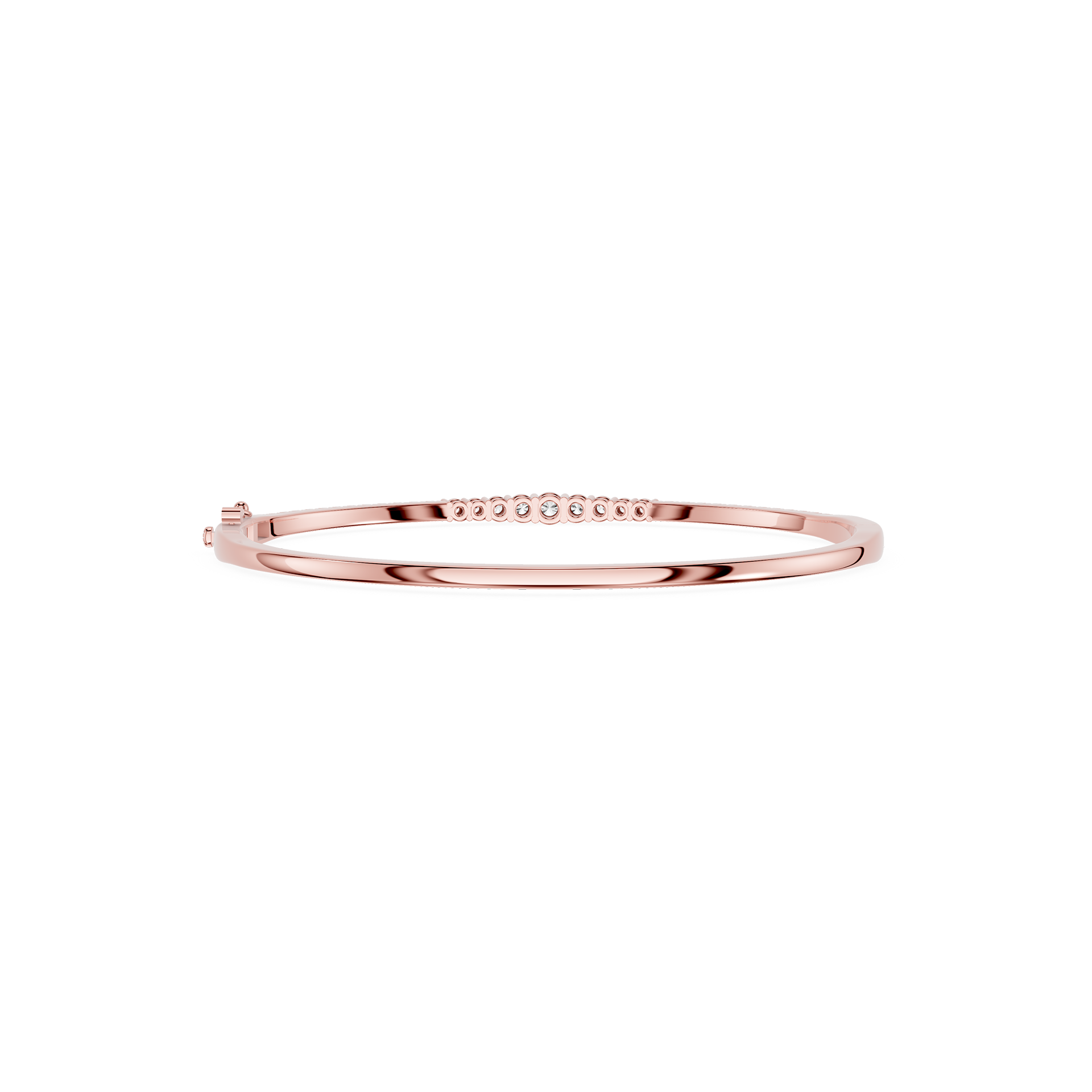 Lab Grown Diamond Line Bangle Bracelet for Women