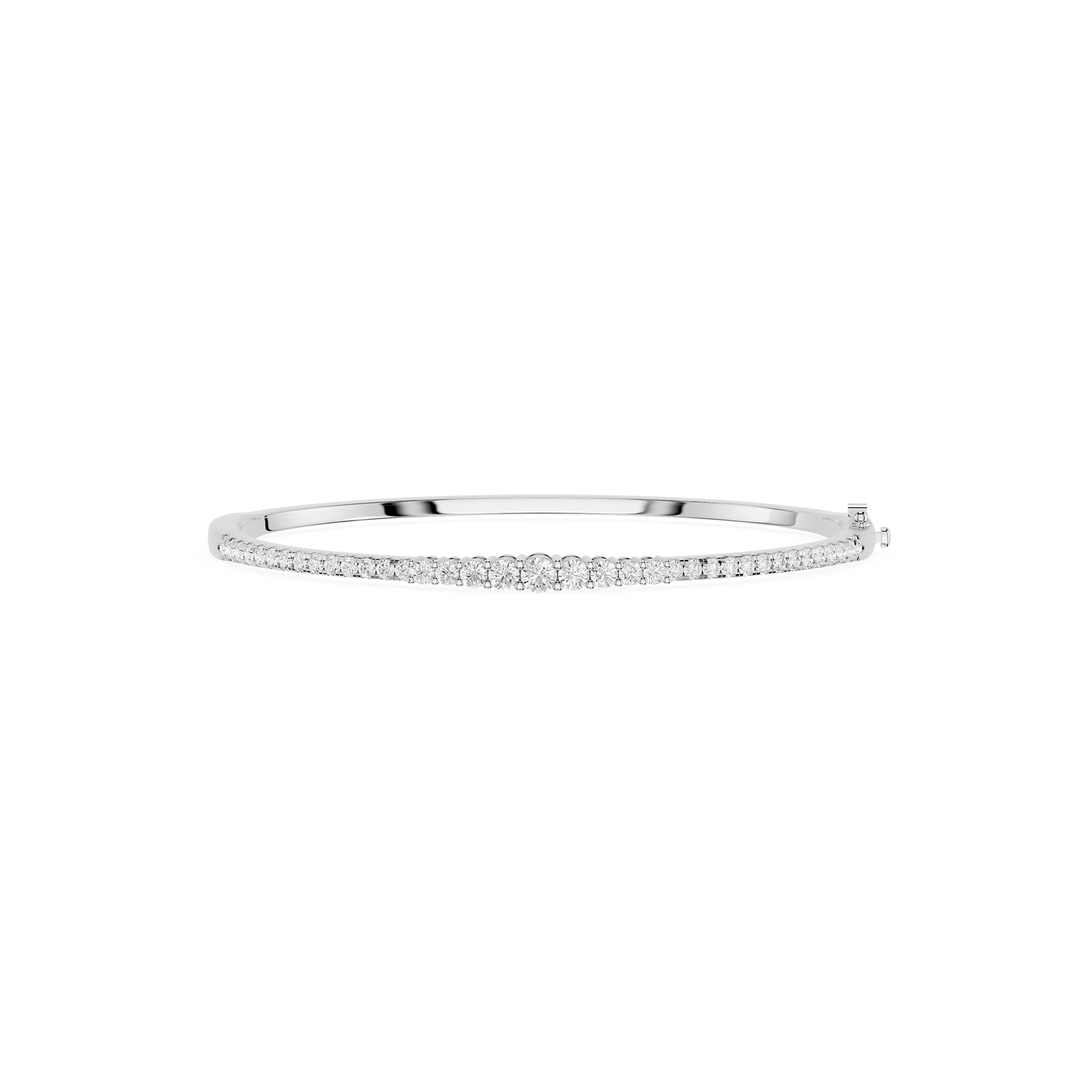 Lab Grown Diamond Line Bangle Bracelet for Women