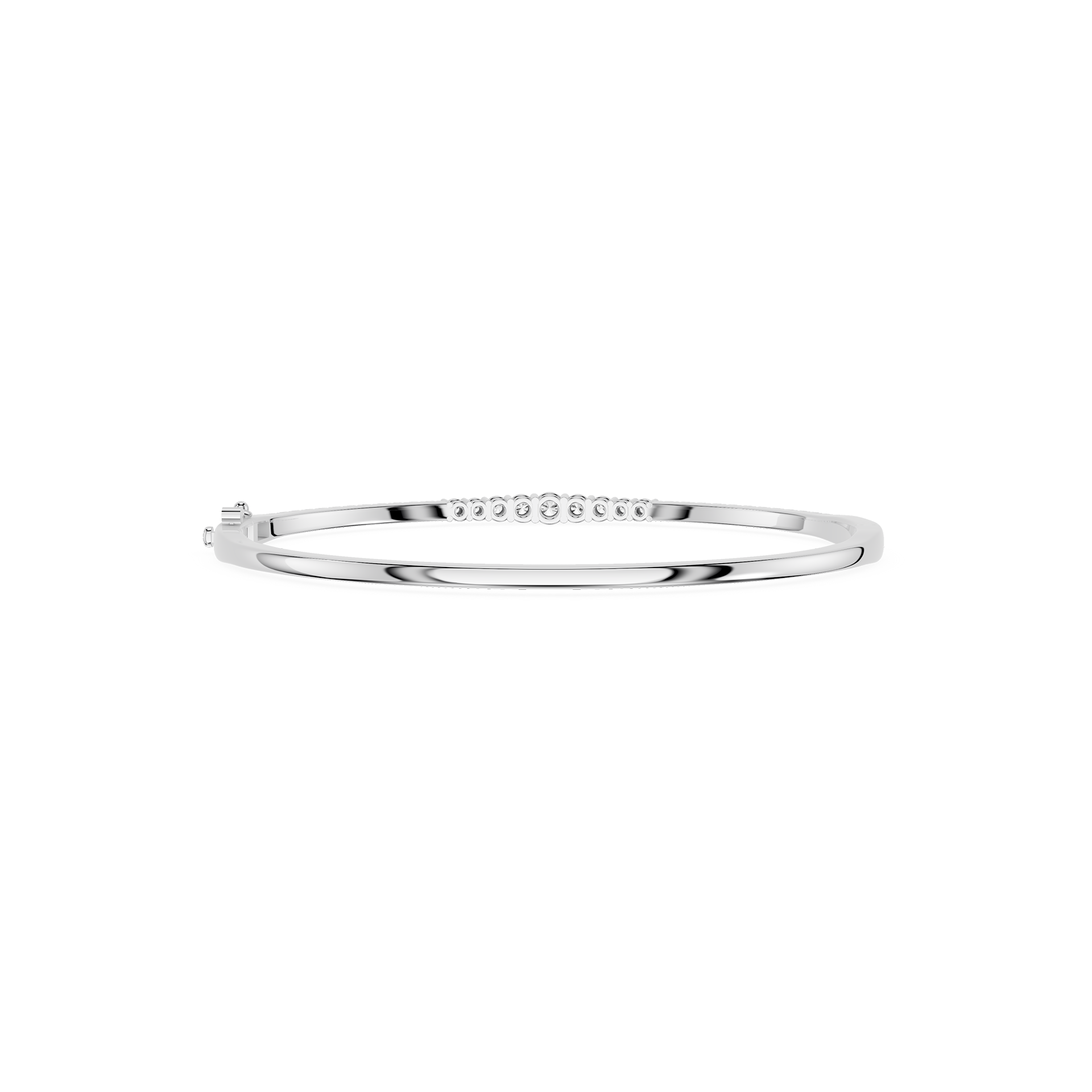 Lab Grown Diamond Line Bangle Bracelet for Women