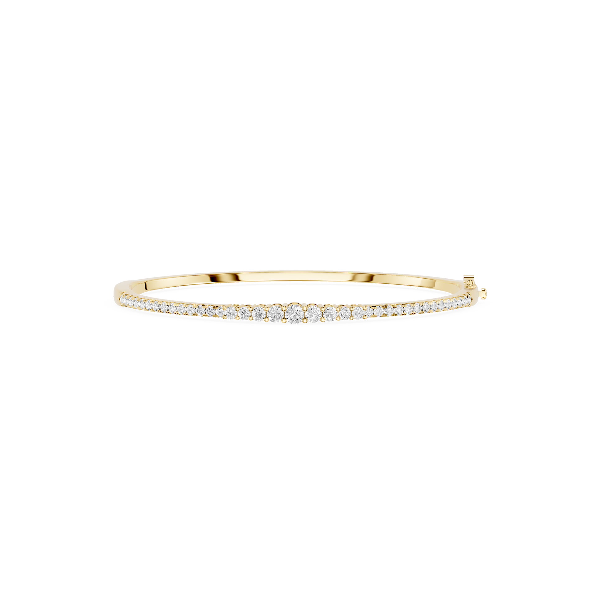 Lab Grown Diamond Line Bangle Bracelet for Women